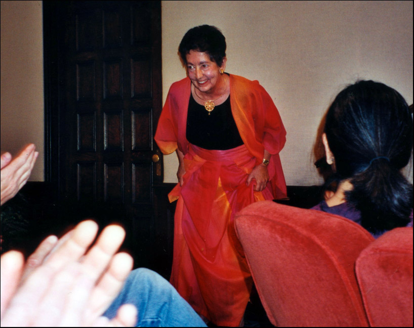 Sally Mosher takes a bow