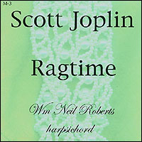 Scott Joplin Ragtime Harpsichord CD cover